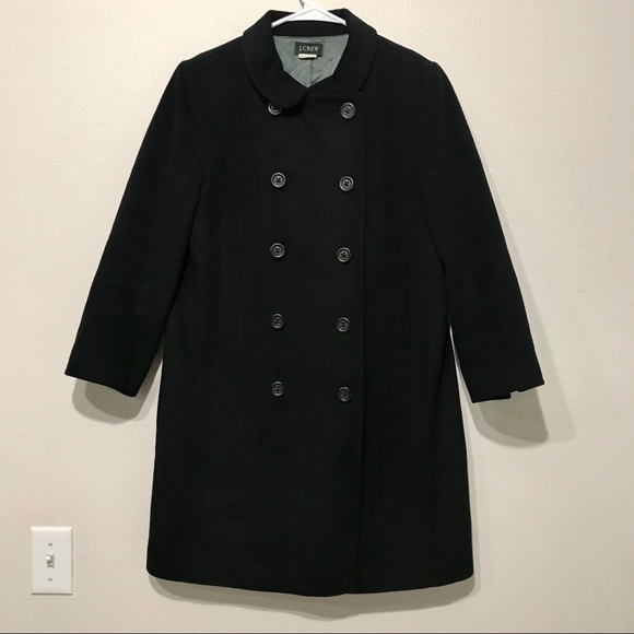 J. Crew Jackets & Blazers - J CREW Double breasted black wool peacoat